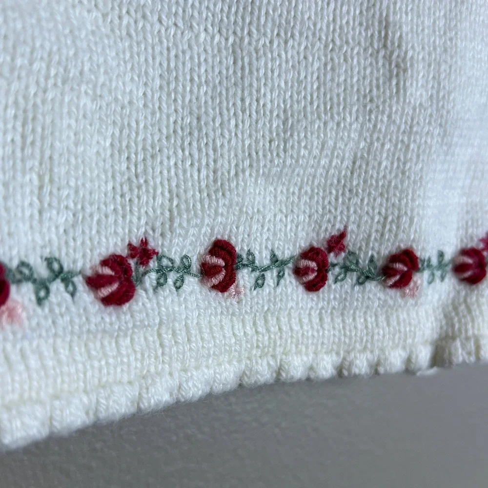 Baby Gap Knit Cardigan Vintage 90s Girls 12-18 Months Coquette Cottagecore
